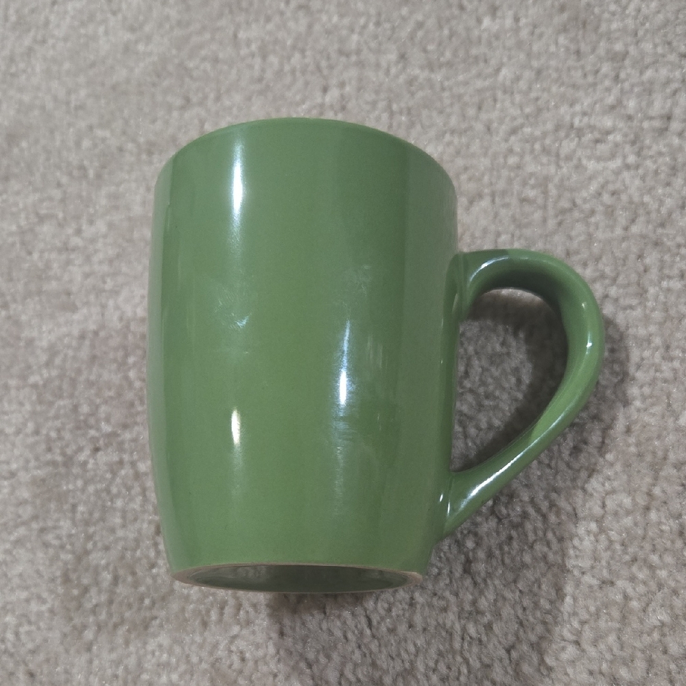 FREE W ANY PURCHASE! Green Ceramic Mug